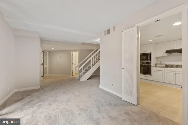 a view of an empty room