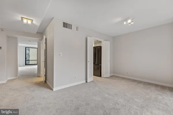 a view of an empty room