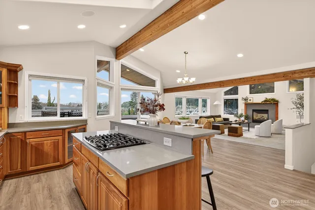 an outdoor view of the patio