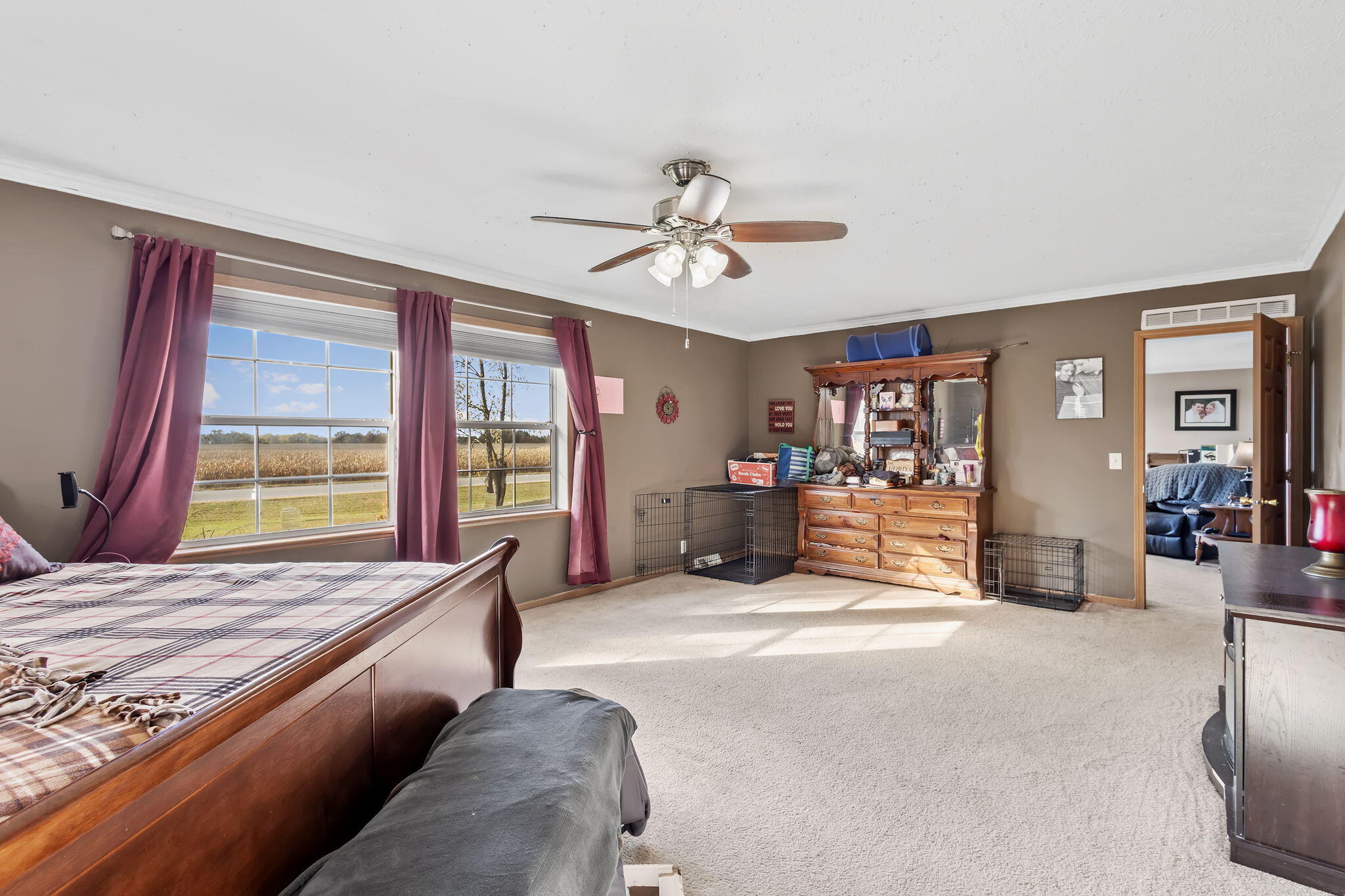 6303 Highway 231 Rensselaer, IN 47978 - Photo 27 of 41 a bed room with furniture and window