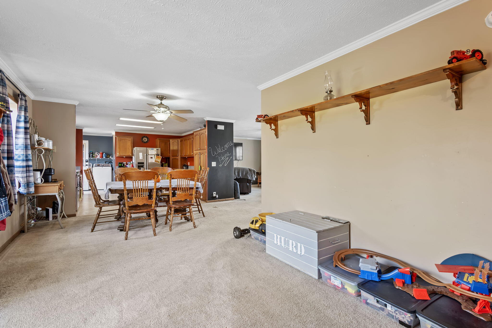 6303 Highway 231 Rensselaer, IN 47978 - Photo 10 of 41 a living room with furniture and a wooden floor