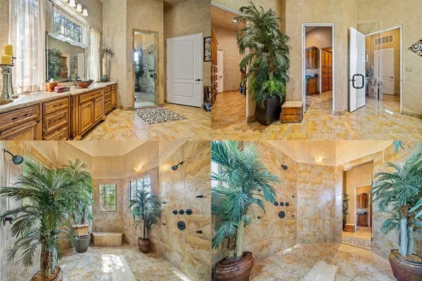 a view of a living room and dining room