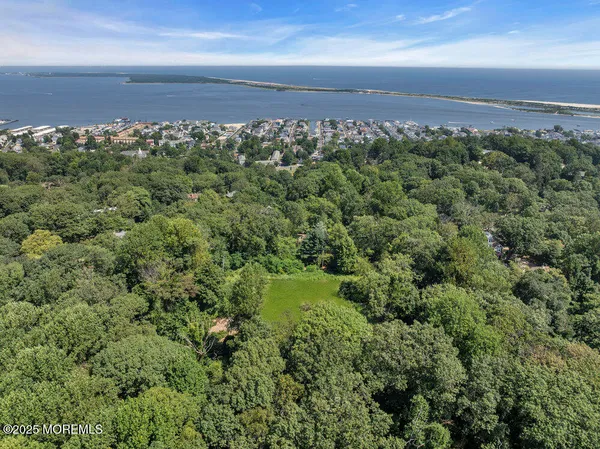 a view of a big yard with lots of green space
