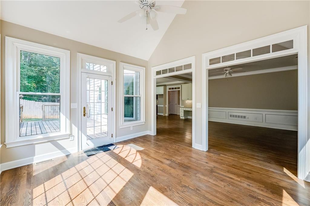 5719 Brookstone Walk Northwest Acworth, GA 30101 - Photo 18 of 54 a spacious bedroom with a bed and a large window