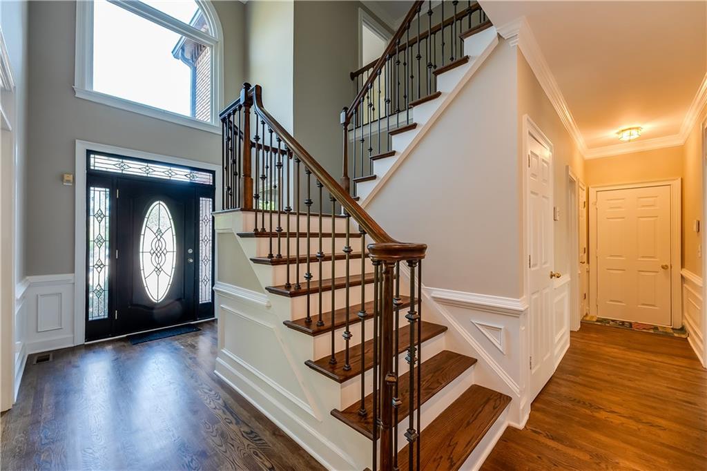 5719 Brookstone Walk Northwest Acworth, GA 30101 - Photo 4 of 54 a view of entryway with wooden floor and door