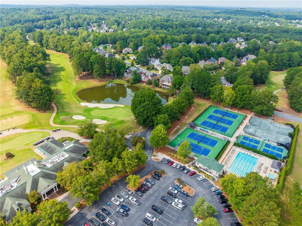5719 Brookstone Walk Northwest Acworth, GA 30101 - Photo 49 of 54 an aerial view of residential houses with outdoor space