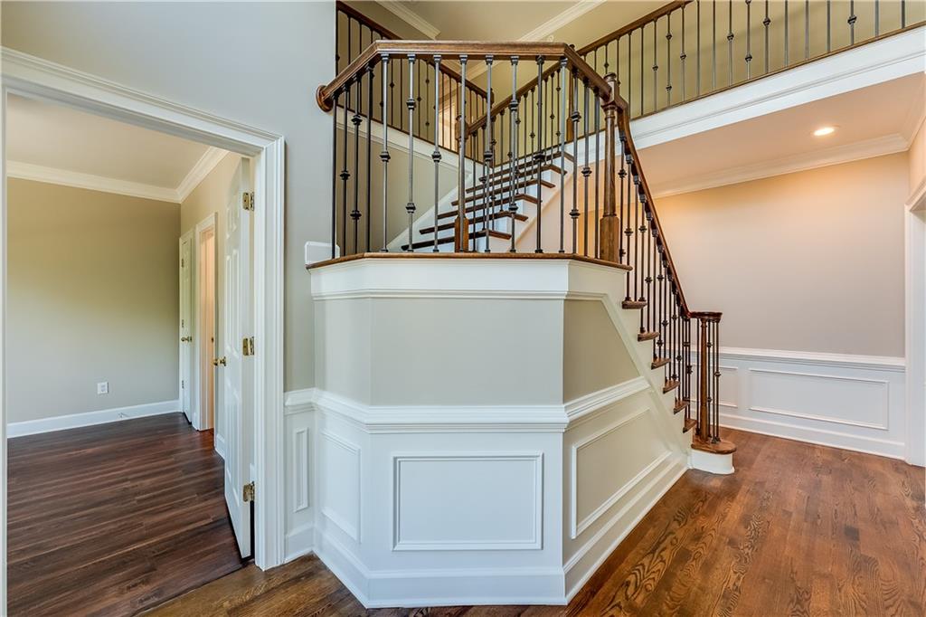5719 Brookstone Walk Northwest Acworth, GA 30101 - Photo 5 of 54 a view of entryway bedroom and hall with wooden floor