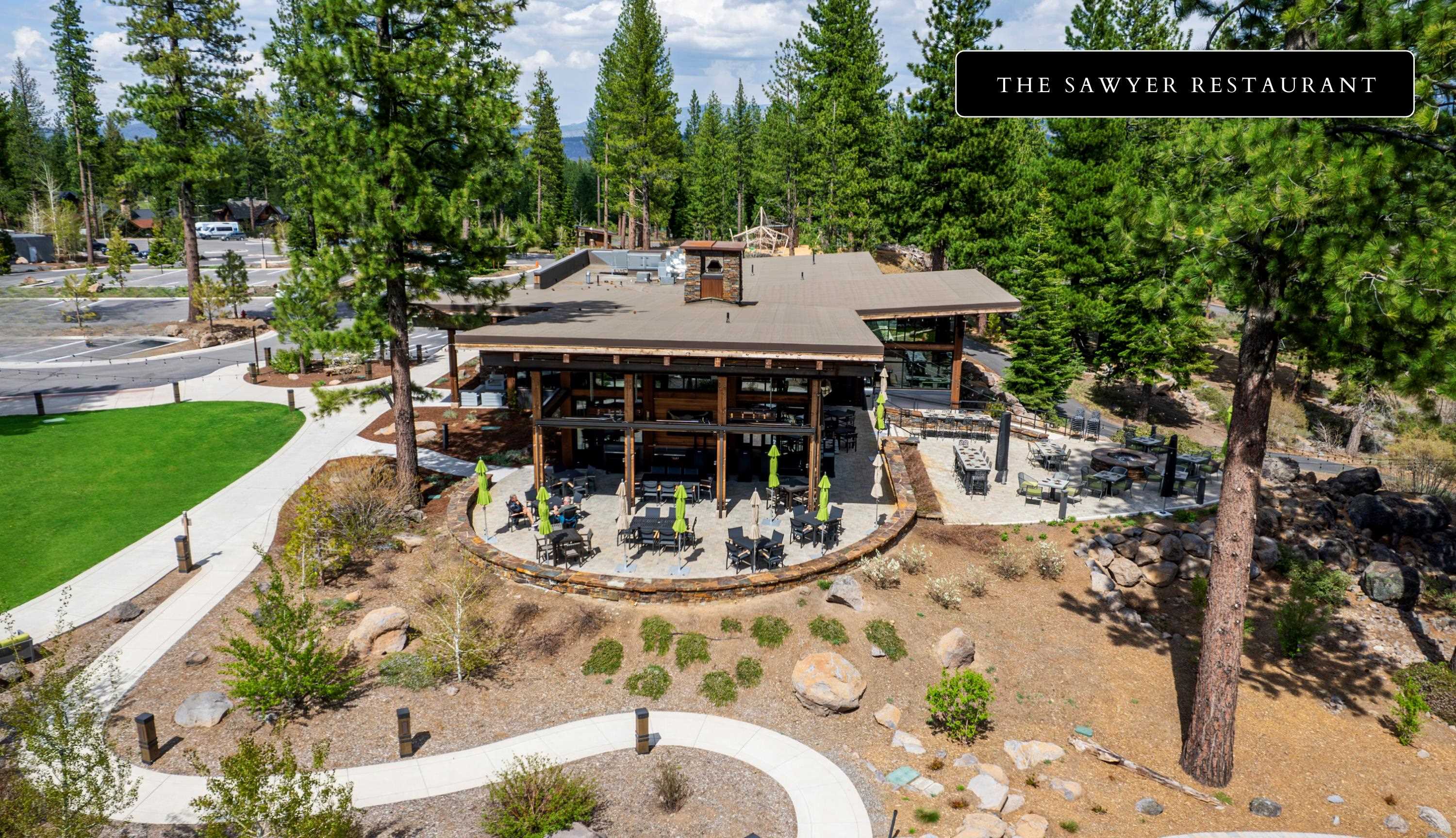 9188 Tarn Circle Truckee, CA 96161 - Photo 11 of 13 a view of a dinning tables and chairs in the patio