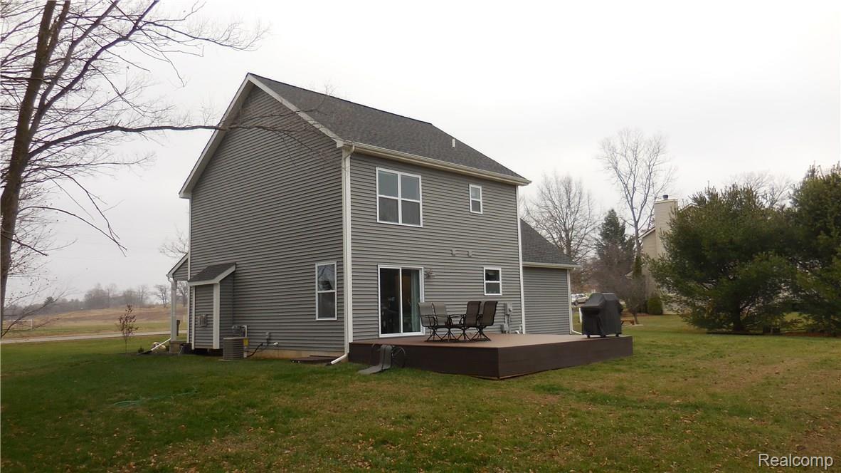 Rear and right side elevations w/ Trex deck