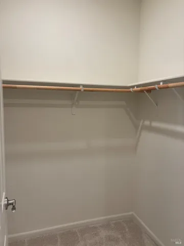 a close view of closet