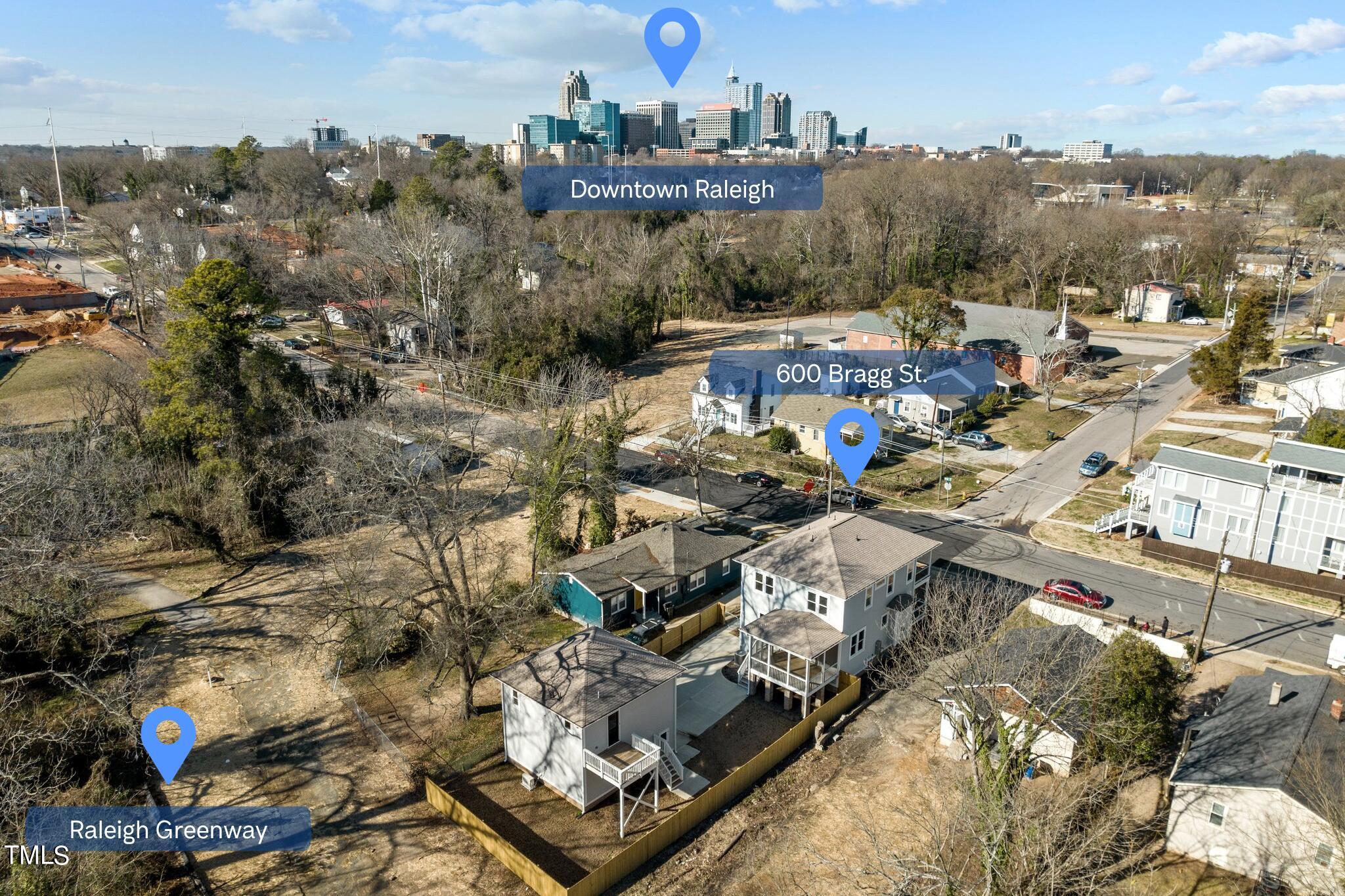 600 Bragg Street Raleigh, NC 27610 - Photo 8 of 68 600 Bragg St. Aerial Map