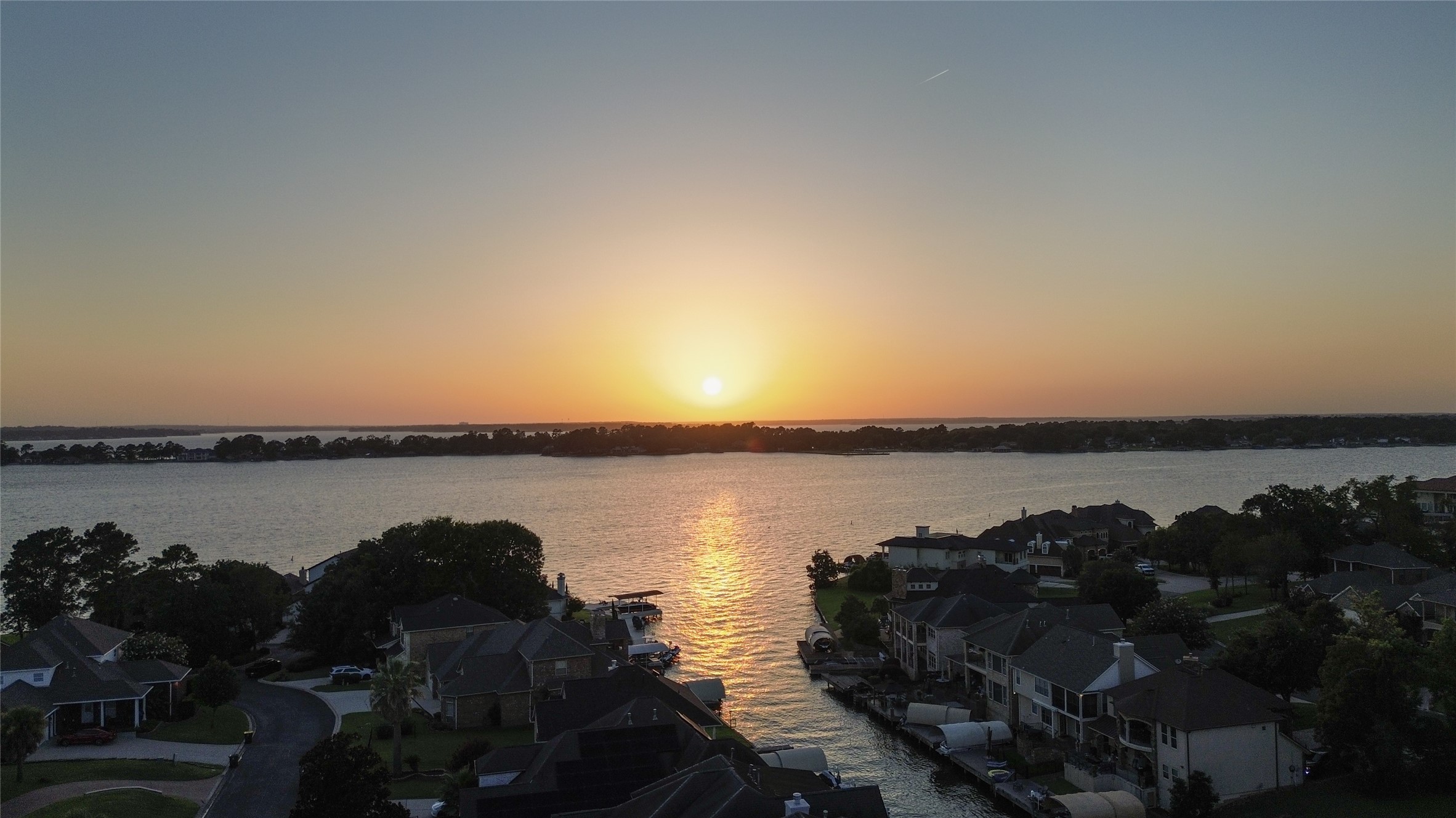 12379 Pebble View Drive Conroe, TX 77304 - Photo 43 of 46 This can be your daily view of the beautiful sunset.
