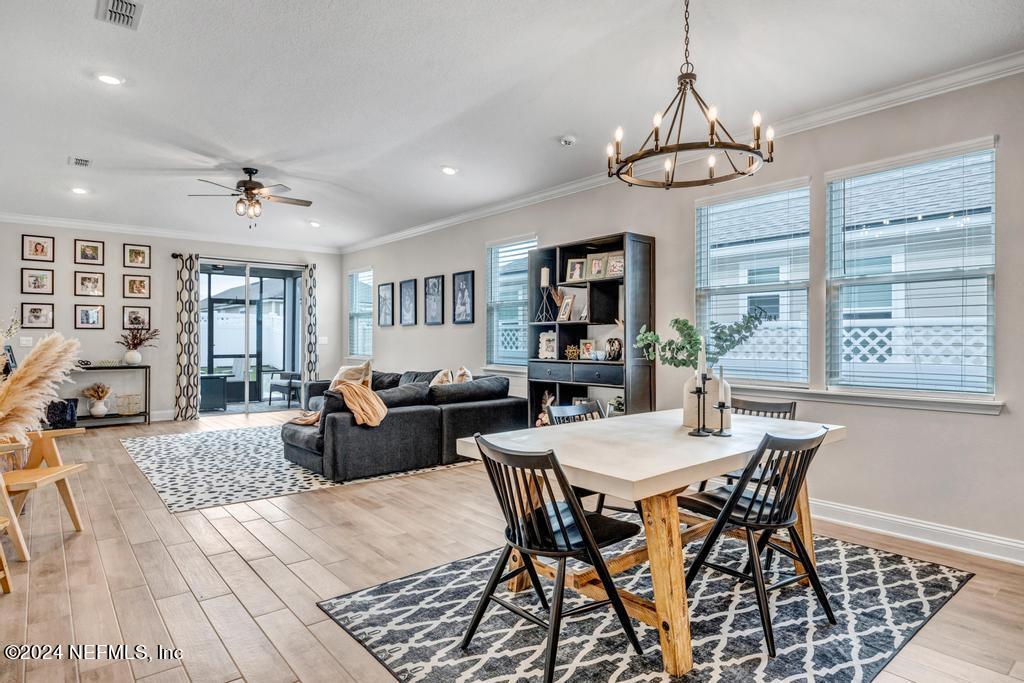 196 Creekmore Drive St. Augustine, FL 32092 - Photo 13 of 51 a view of a livingroom and dining room