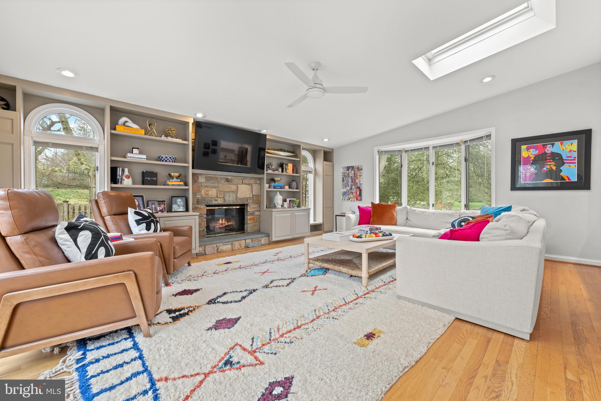 316 Mcclenaghan Mill Road Wynnewood, PA 19096 - Photo 38 of 57 Complete with built ins and a fireplace!