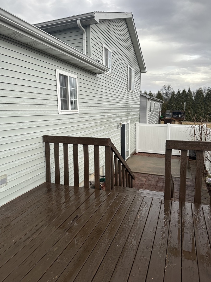 5 Emily Drive Spring Valley, IL 61362 - Photo 21 of 21 a view of a roof deck with wooden floor and fence