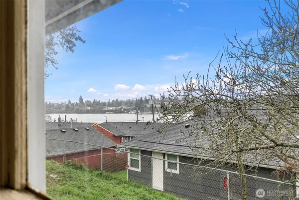 a view of a city with tall buildings