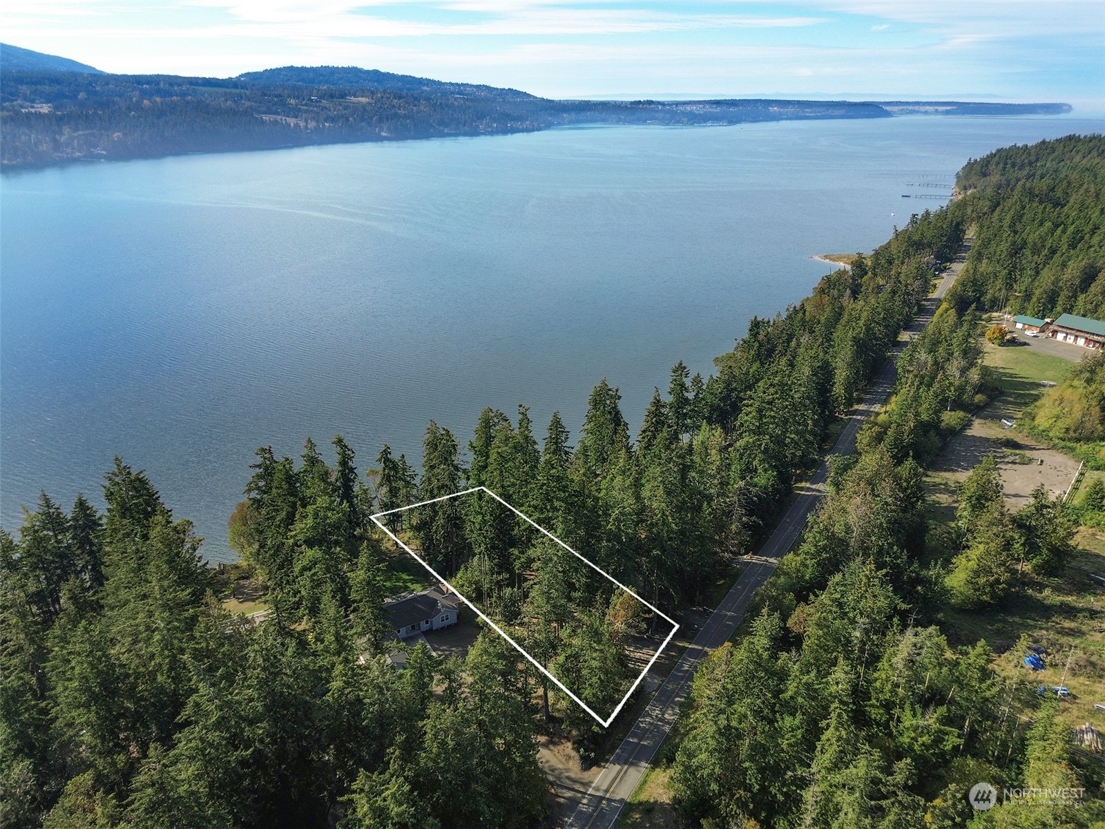795 East Sequim Bay Road Sequim, WA 98382 - Photo 3 of 36 a view of a lake from a balcony