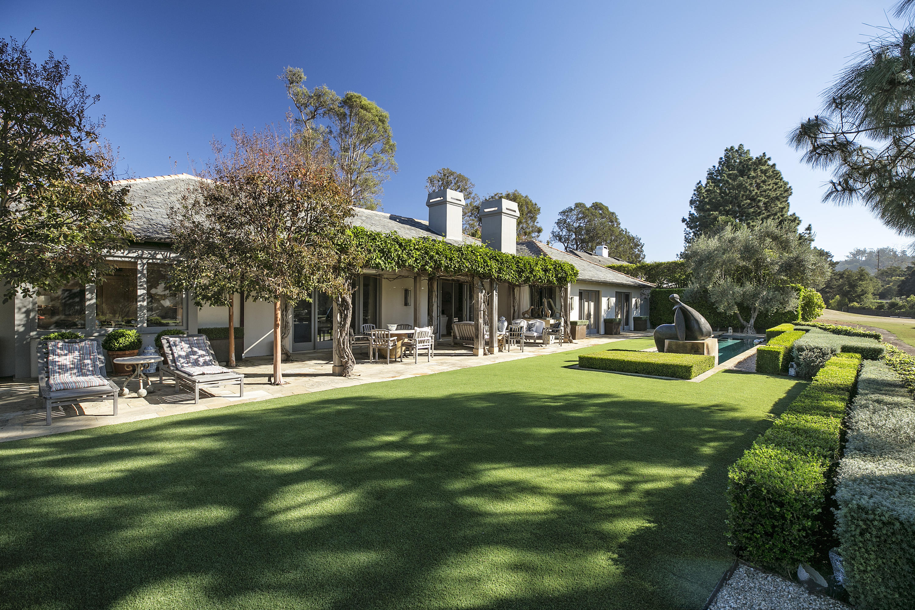 2159 Boundary Drive Montecito, CA 93108 - Photo 4 of 14 a view of a house with a yard and sitting area