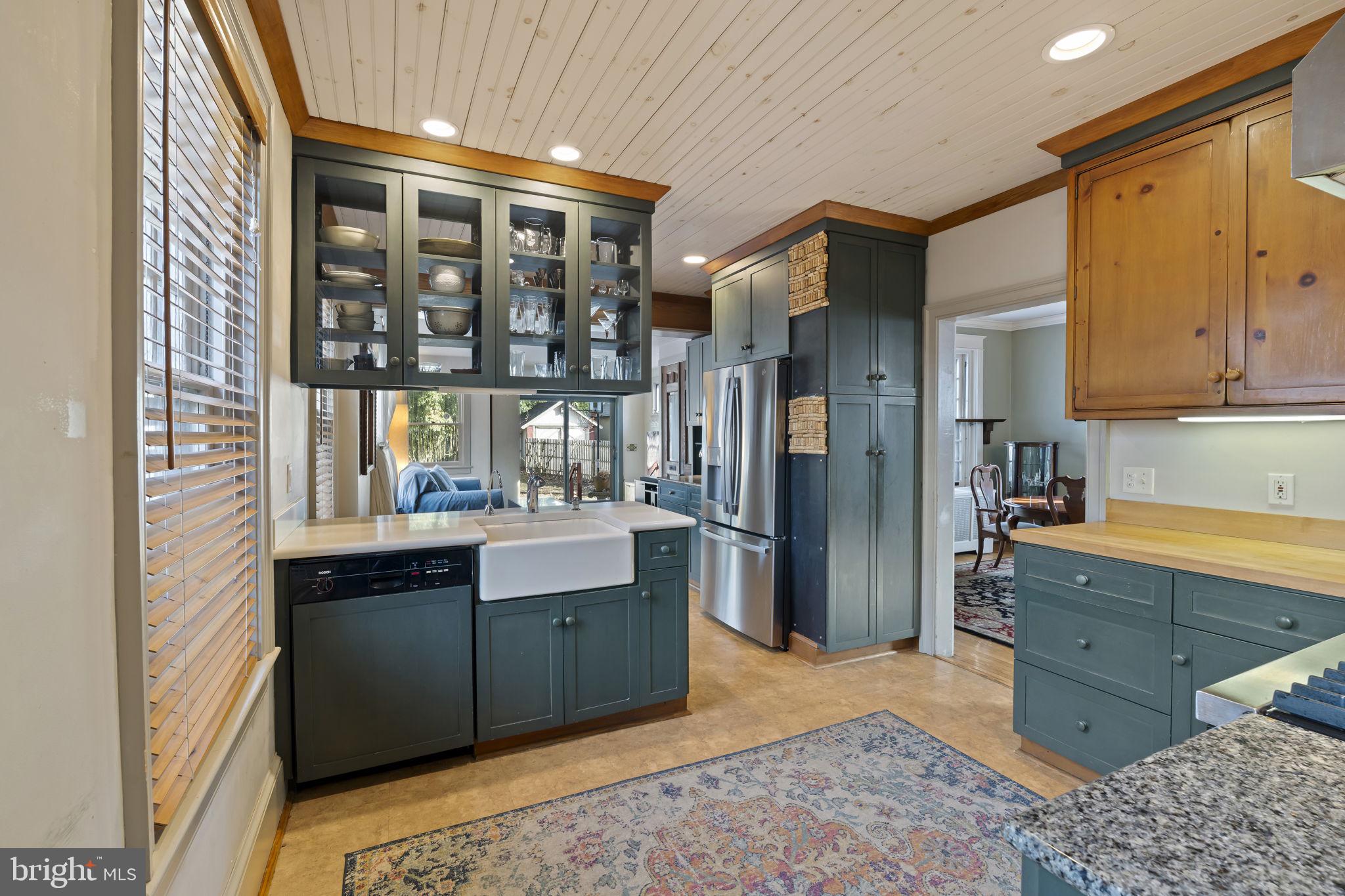 339 Park Avenue Swarthmore, PA 19081 - Photo 15 of 54 a kitchen with stainless steel appliances granite countertop a refrigerator and a sink