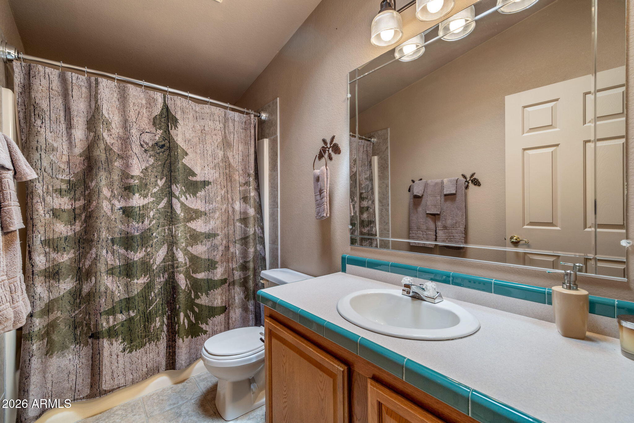 758 Southlake Road Lakeside, AZ 85929 - Photo 71 of 95 a bathroom with a sink and a mirror