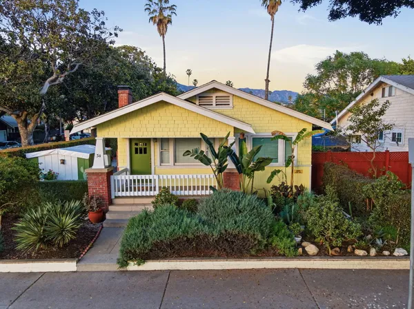 a view of a house with garden
