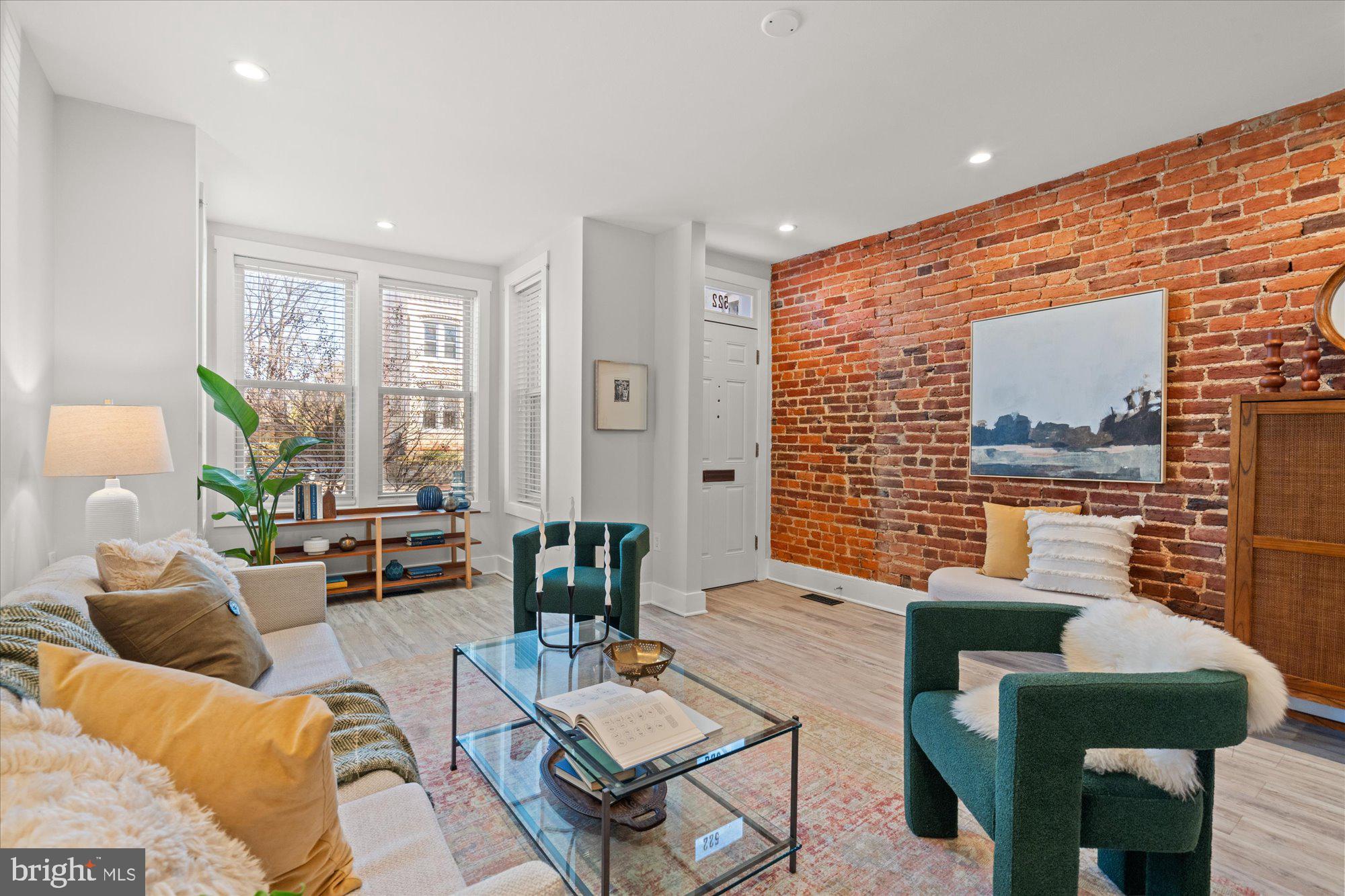 522 6th Street Northeast Washington, DC 20002 - Photo 3 of 33 Exposed brick welcomes you in