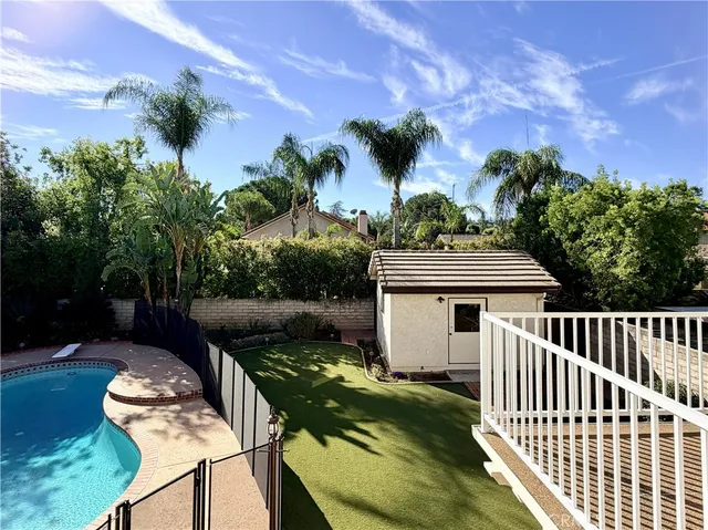 a house view with a garden space