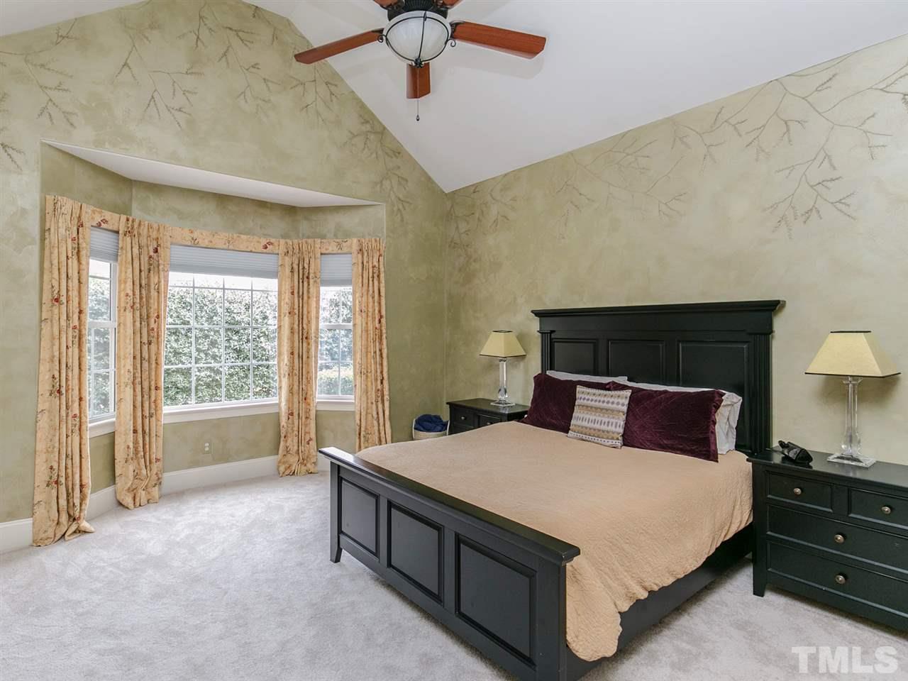 2725 Peachleaf Street Raleigh, NC 27614 - Photo 10 of 25 1st Floor Master Bedroom with Vaulted Ceiling