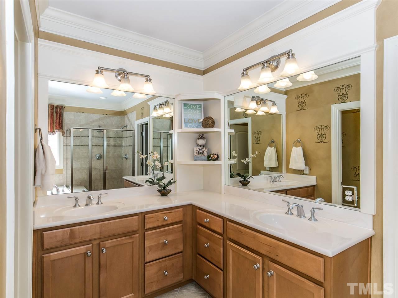 2725 Peachleaf Street Raleigh, NC 27614 - Photo 12 of 25 Dual Vanities and another Walk-in Closet in the Master Bath