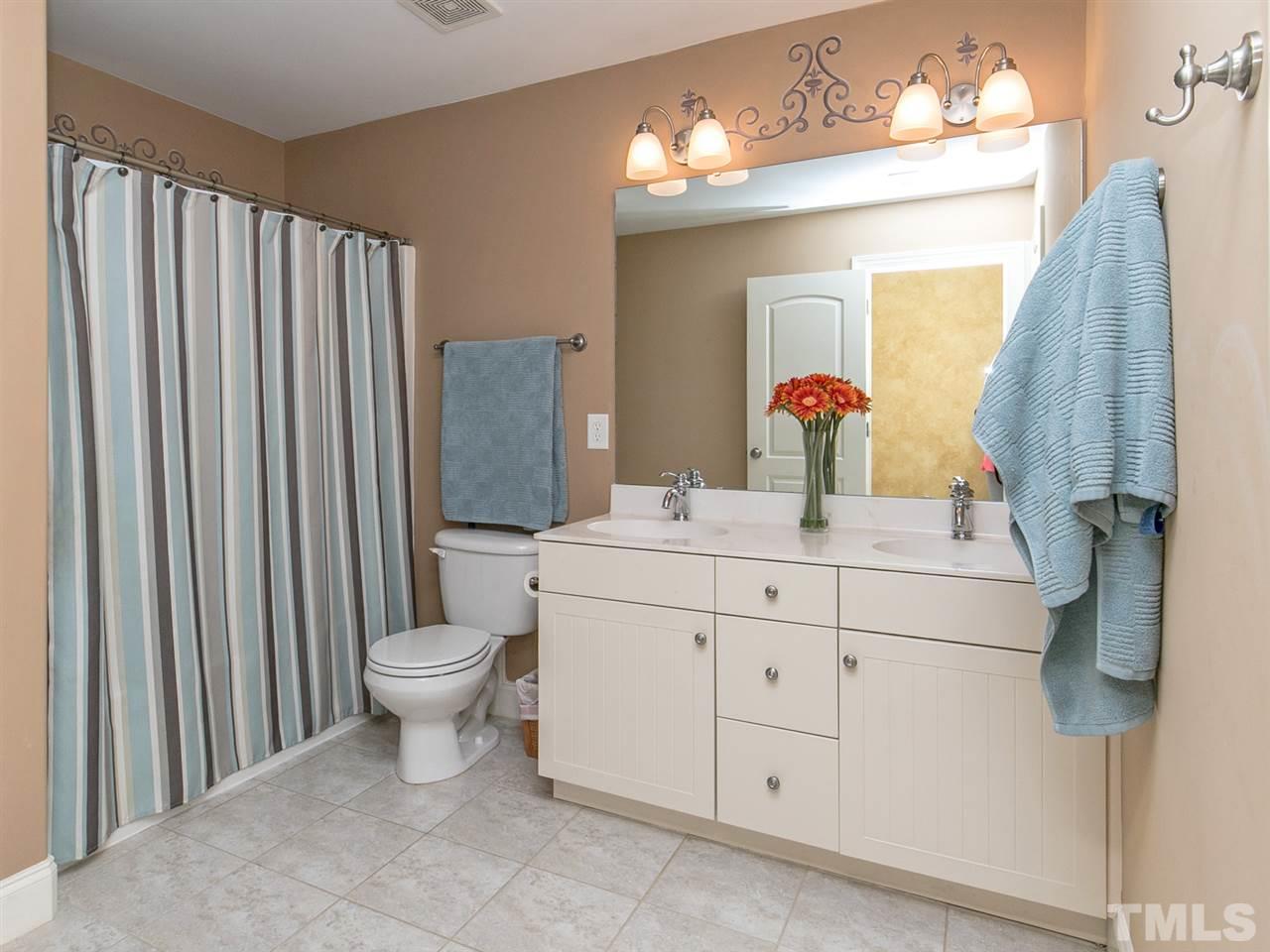 2725 Peachleaf Street Raleigh, NC 27614 - Photo 17 of 25 Plenty of Room in the Upstairs Bath with Dual Sink Vanity