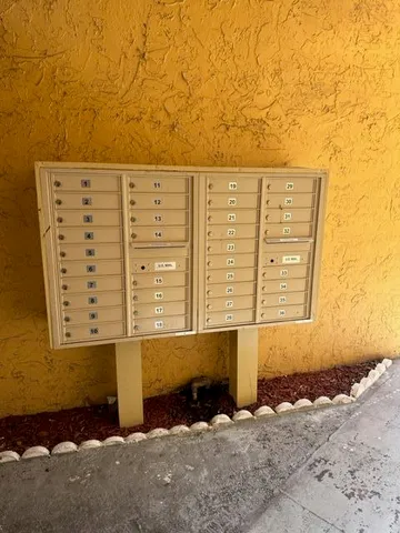 a view of a building with a outdoor space