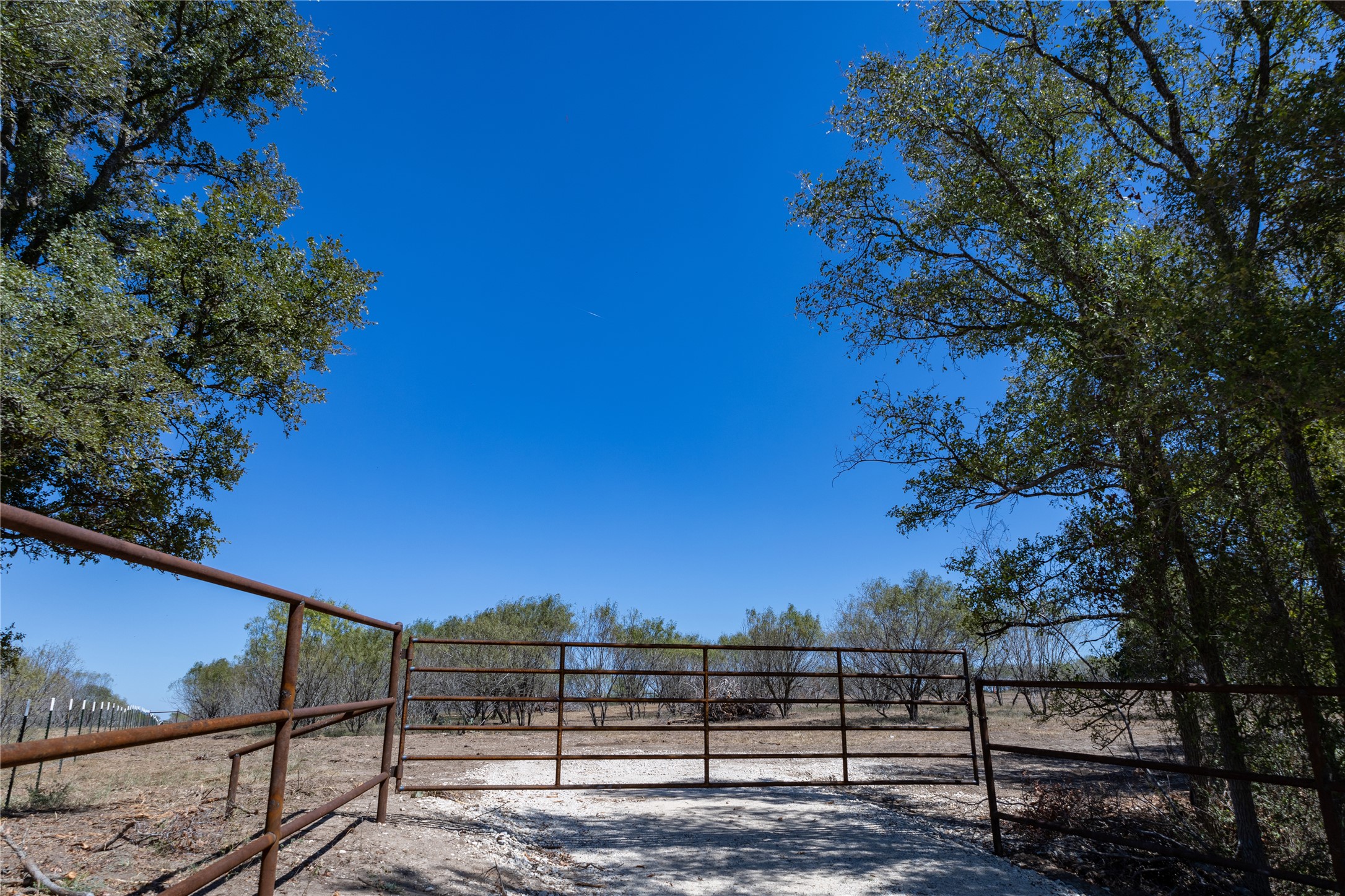 4005 Old Colony Line Road Dale, TX 78616 - Photo 3 of 8 a view of a yard with wooden fence