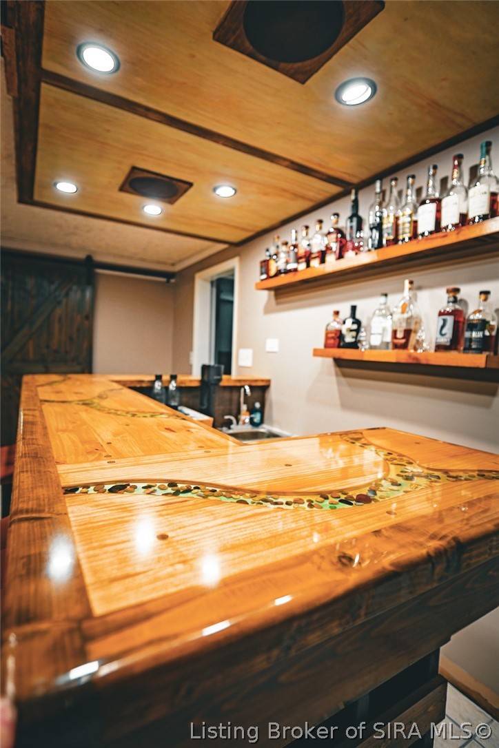7963 Corydon Ridge Road Northeast Lanesville, IN 47136 - Photo 22 of 30 Custom Built Bar