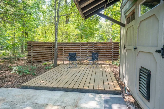 a view of outdoor space and deck