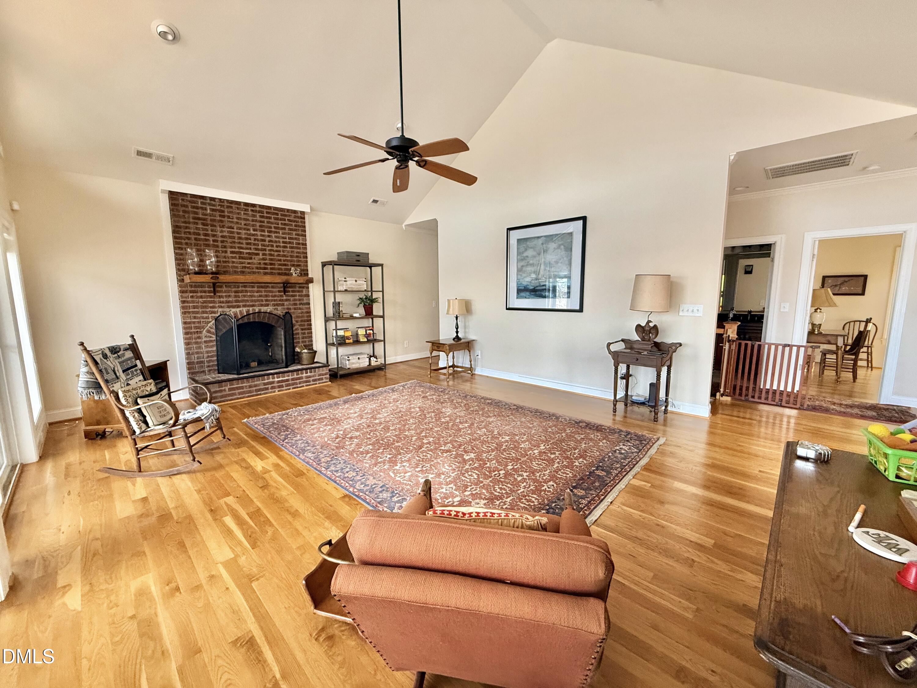250 Bunny Rabbit Road Leasburg, NC 27291 - Photo 4 of 66 a living room with furniture and a fireplace