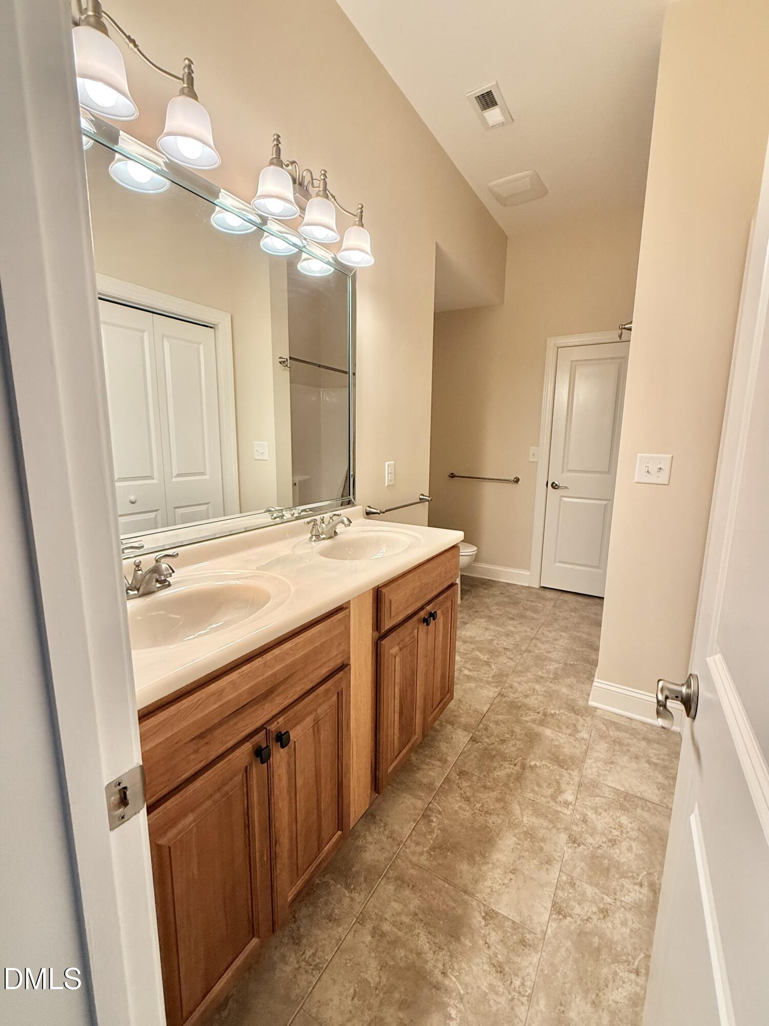 250 Bunny Rabbit Road Leasburg, NC 27291 - Photo 41 of 66 a bathroom with a sink a vanity and a mirror