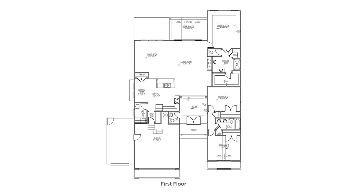 657 Pontoon Road Huger, SC 29450 - Photo 45 of 45 Cumberland-Floorplan