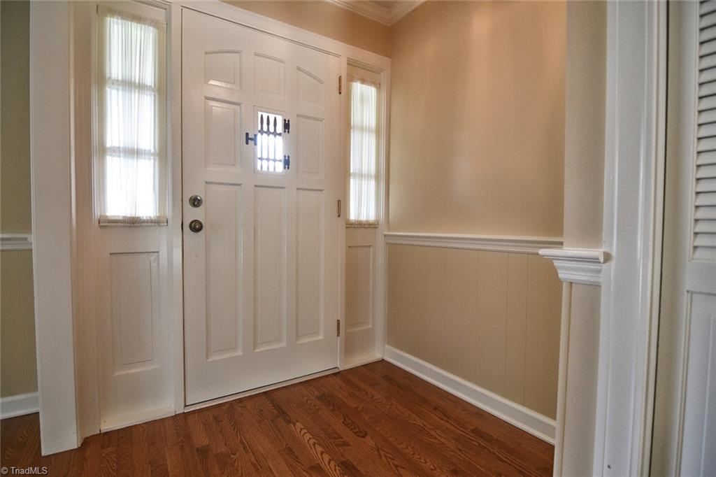 Inside looking at the front door
