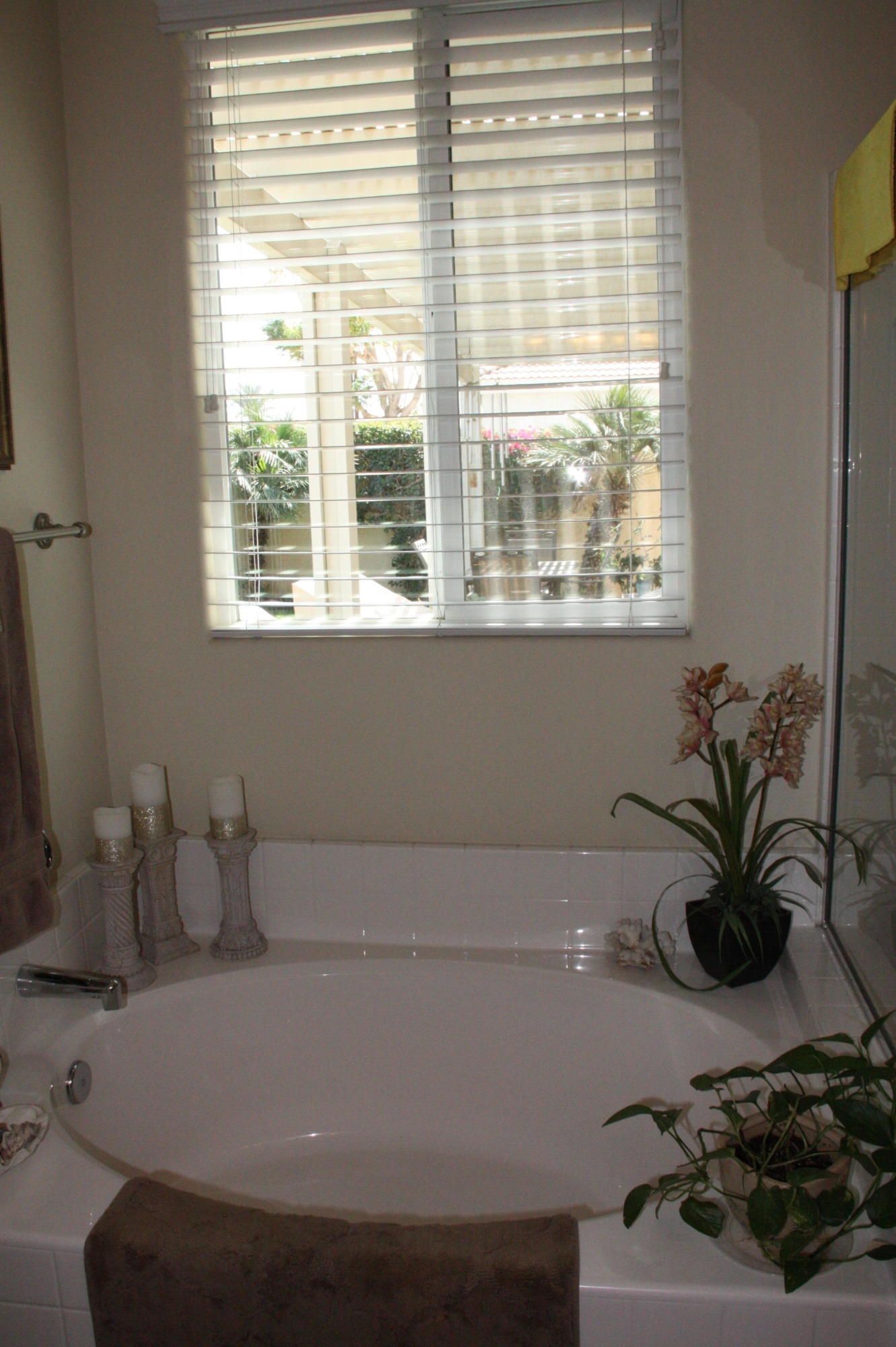 49758 Lewis Road Indio, CA 92201 - Photo 35 of 47 a bathroom with a sink a potted plant and a window