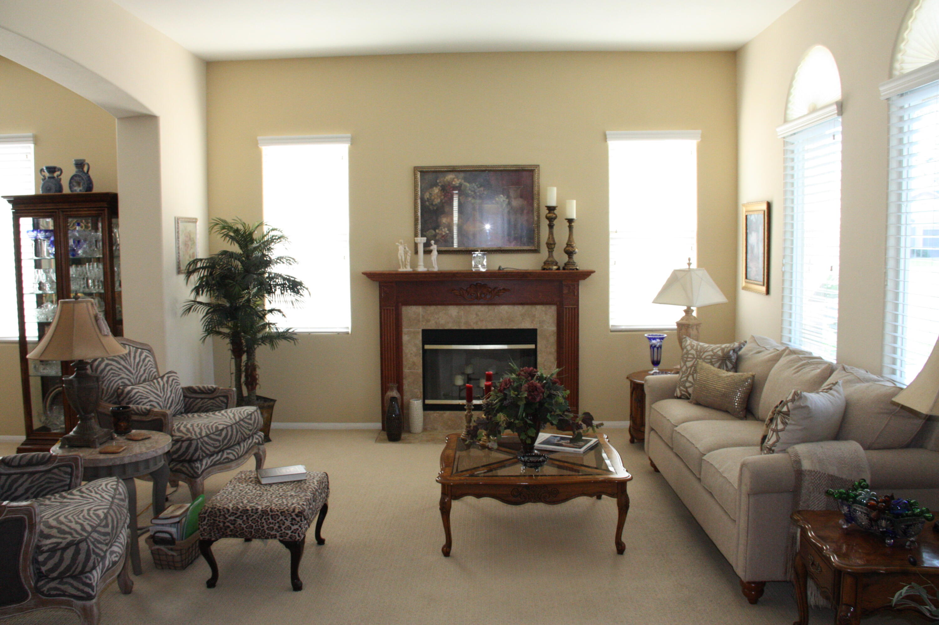 49758 Lewis Road Indio, CA 92201 - Photo 9 of 47 a living room with furniture and a fireplace