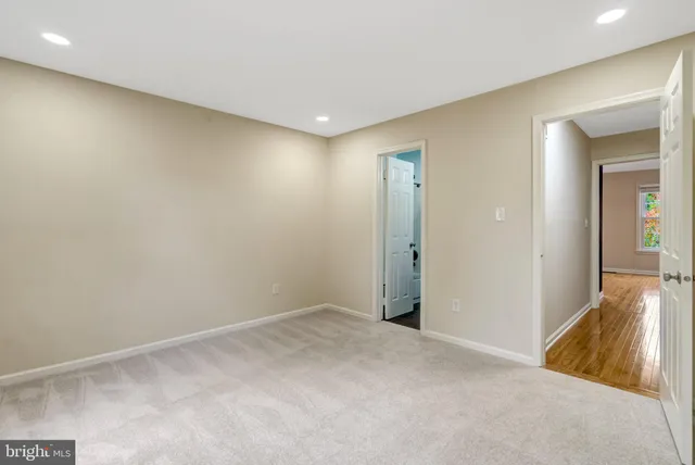 a view of an empty room