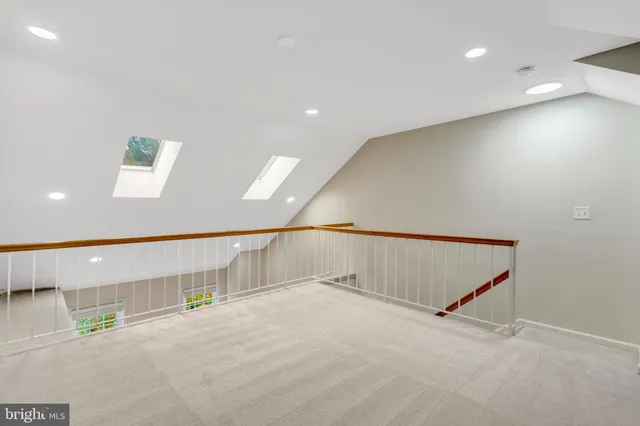 a view of an empty room