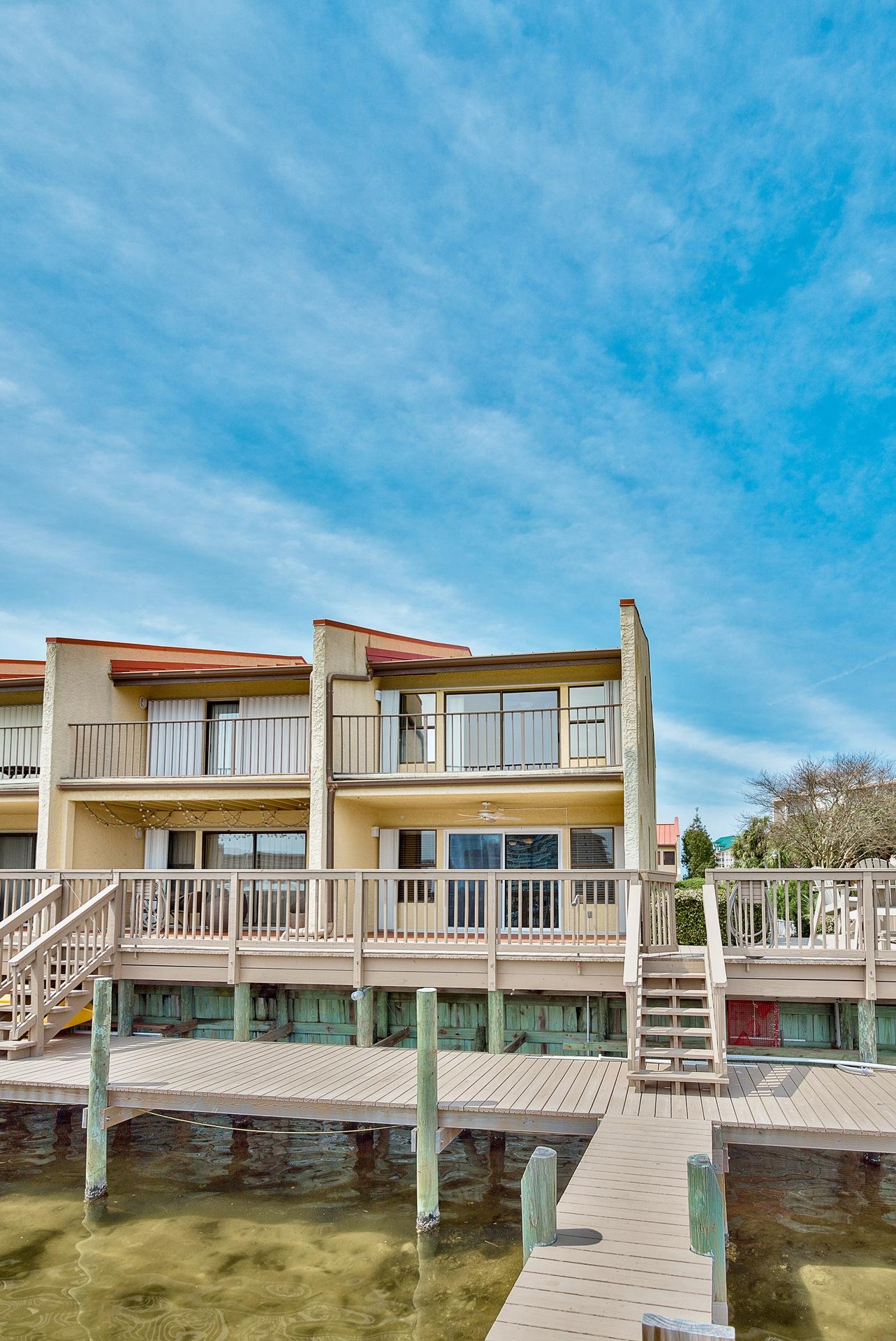 28 Moreno Point Road, Unit E Destin, FL 32541 - Photo 13 of 54 View of unit from the boat dock