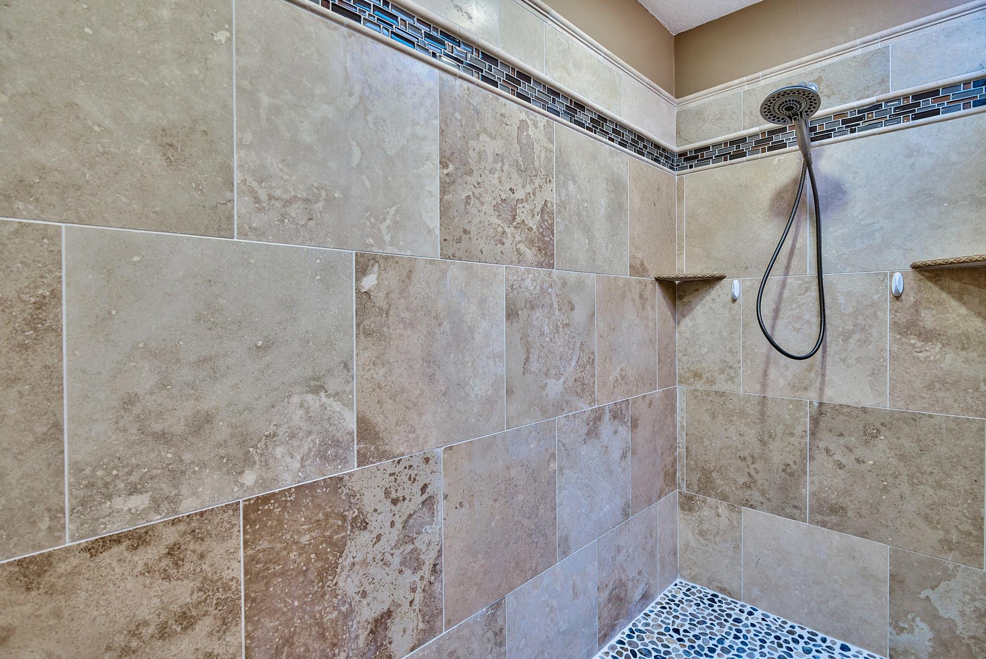 28 Moreno Point Road, Unit E Destin, FL 32541 - Photo 25 of 54 Huge tile walk in shower