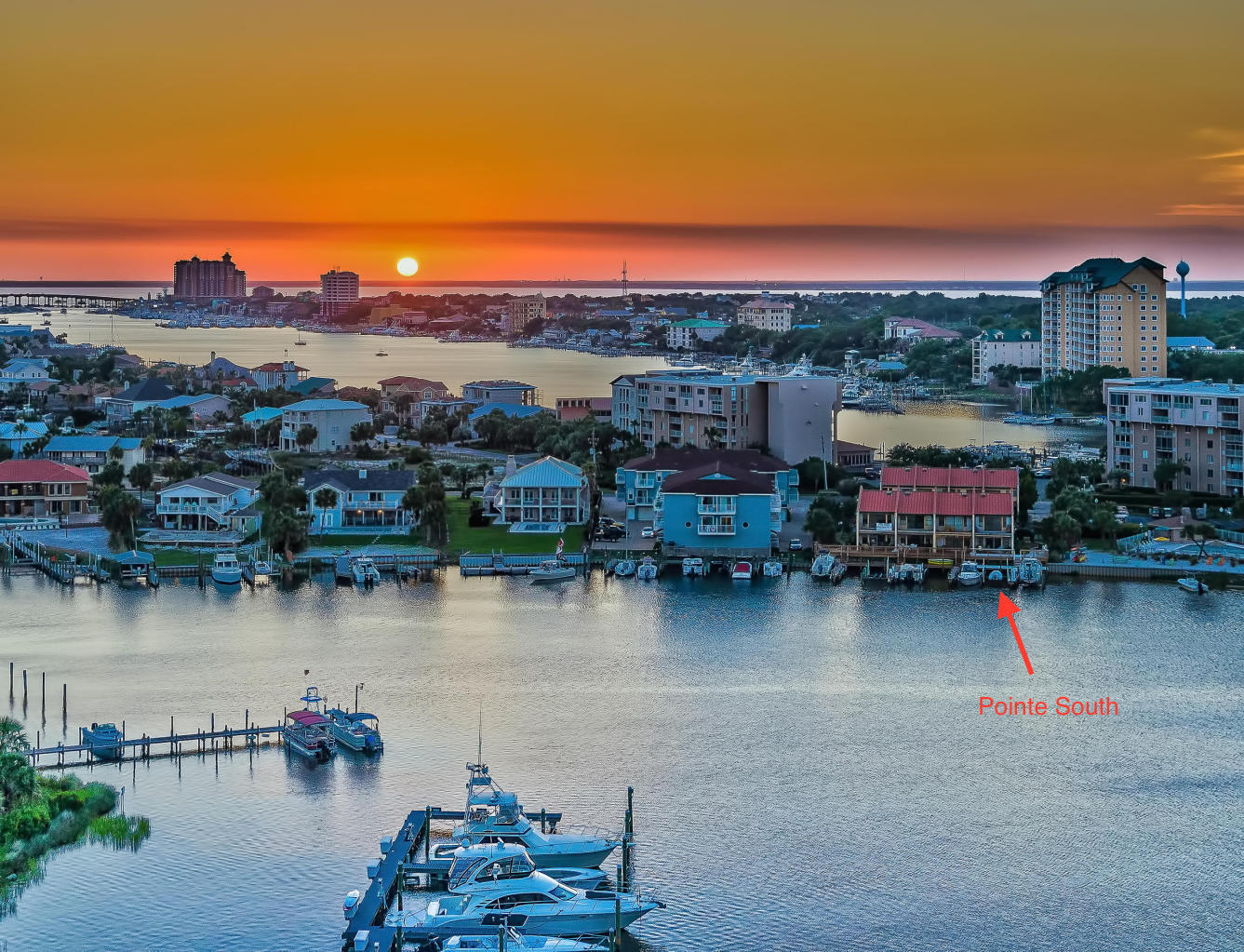28 Moreno Point Road, Unit E Destin, FL 32541 - Photo 43 of 54 Pointe South at sunset