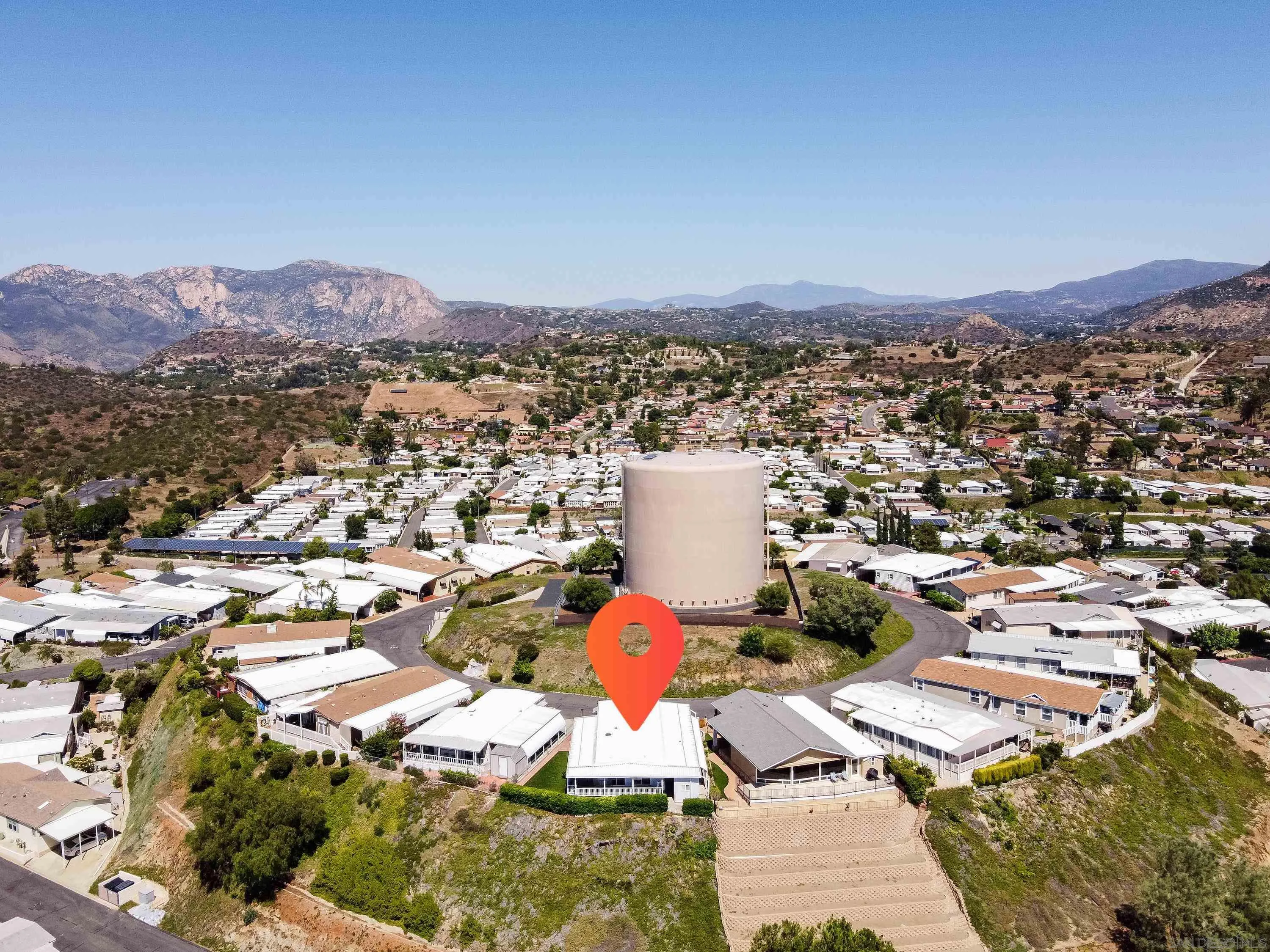 9500 Harritt Road, Unit 234 Lakeside, CA 92040 - Photo 22 of 29 an aerial view of a city with lots of residential buildings