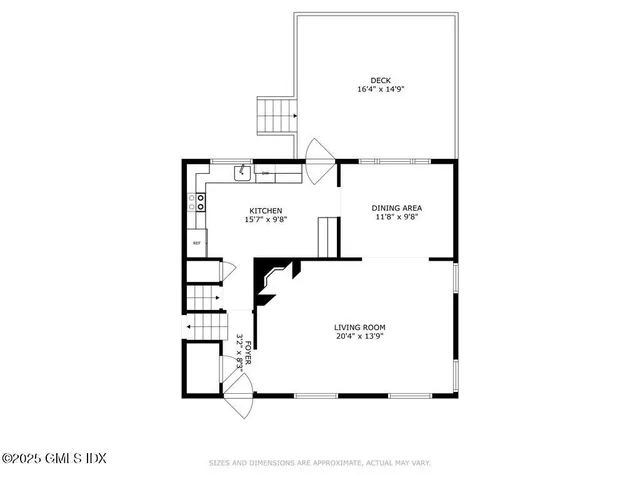 a picture of a bench in a white building