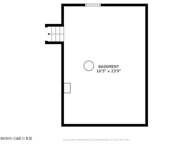 a picture of a room with a white wall and sign