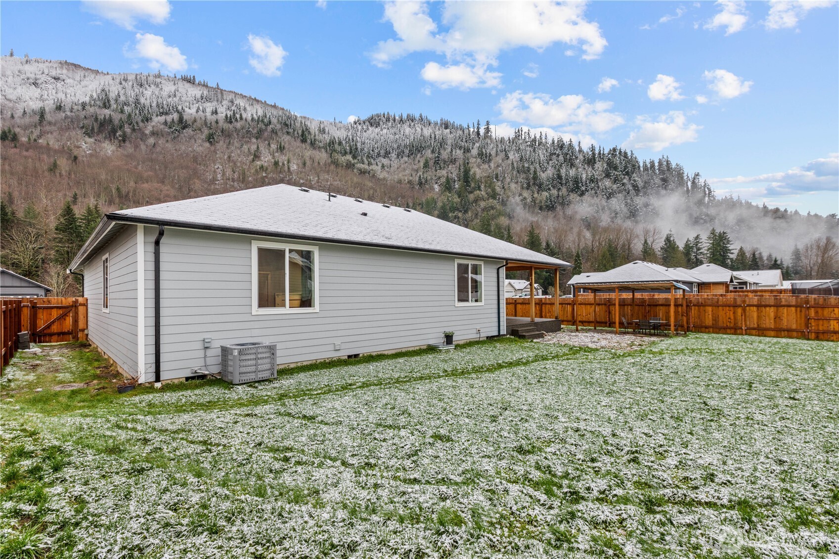 8233 Goldrun Drive Maple Falls, WA 98266 - Photo 23 of 24 a aerial view of a house next to a yard