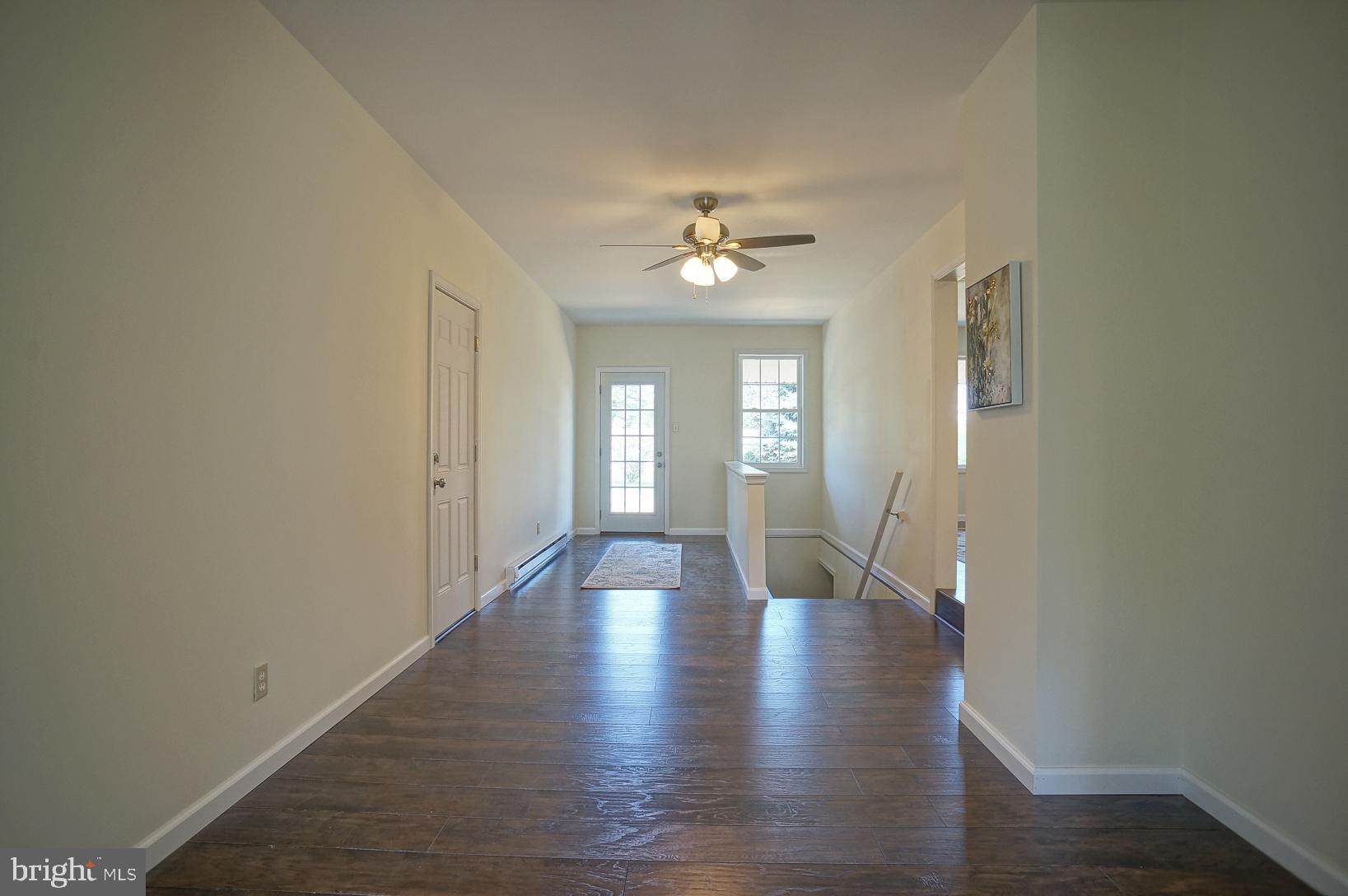 Breezeway provides access to finished basement